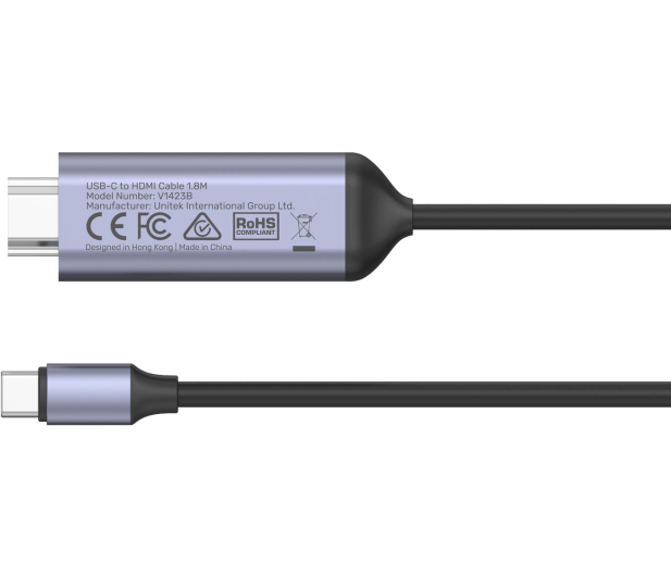 UNITEK Adapter USB-C - HDMI 2.1 8K 1.8m V1423B - 1102304 - zdjęcie 4